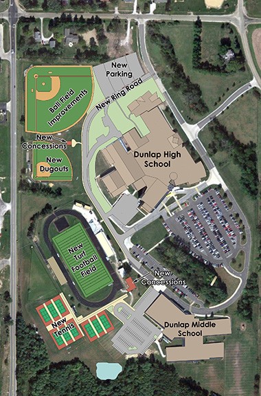 Dunlap High School Enhances Athletic Complex | Farnsworth Group